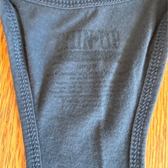 Chin Up I Dont Sweat I Sparkle Navy Racerback Tank Top Large - Picture 2 of 5